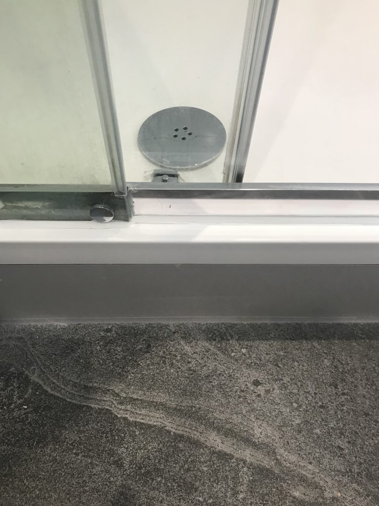 shower tray crack repair after result