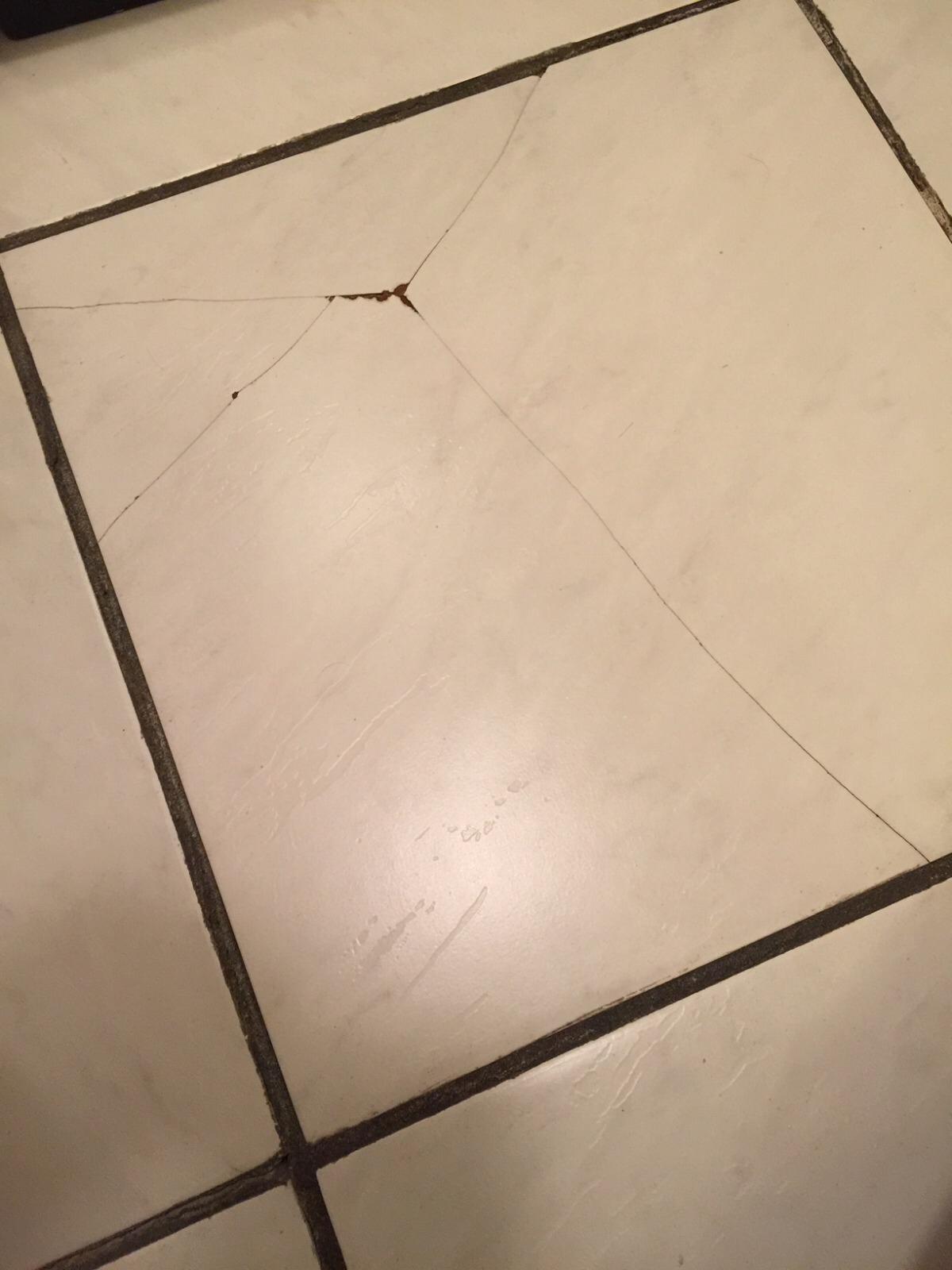 Tile Crack repair before