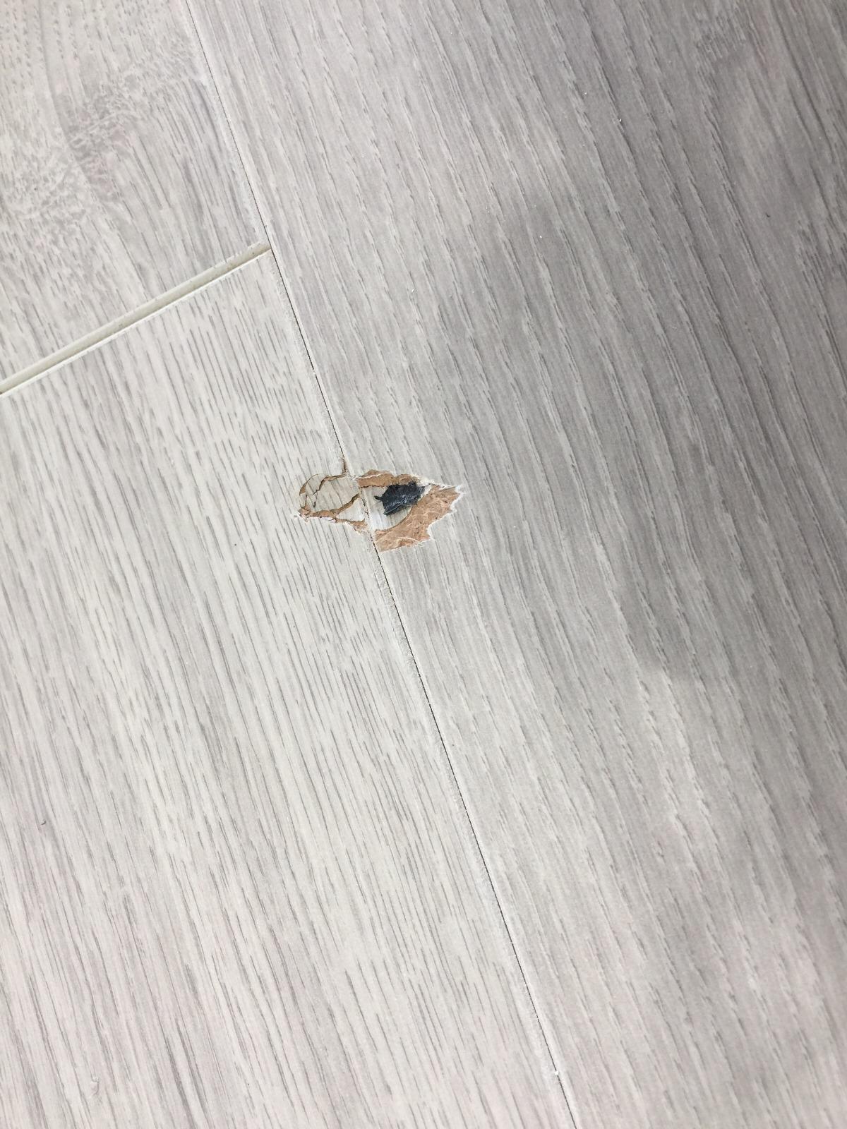 Laminate floor repair before