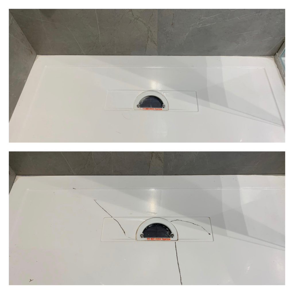 shower tray crack repair