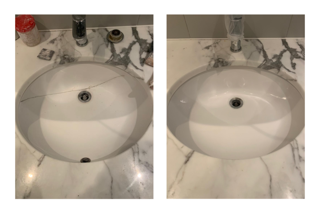sink crack repair