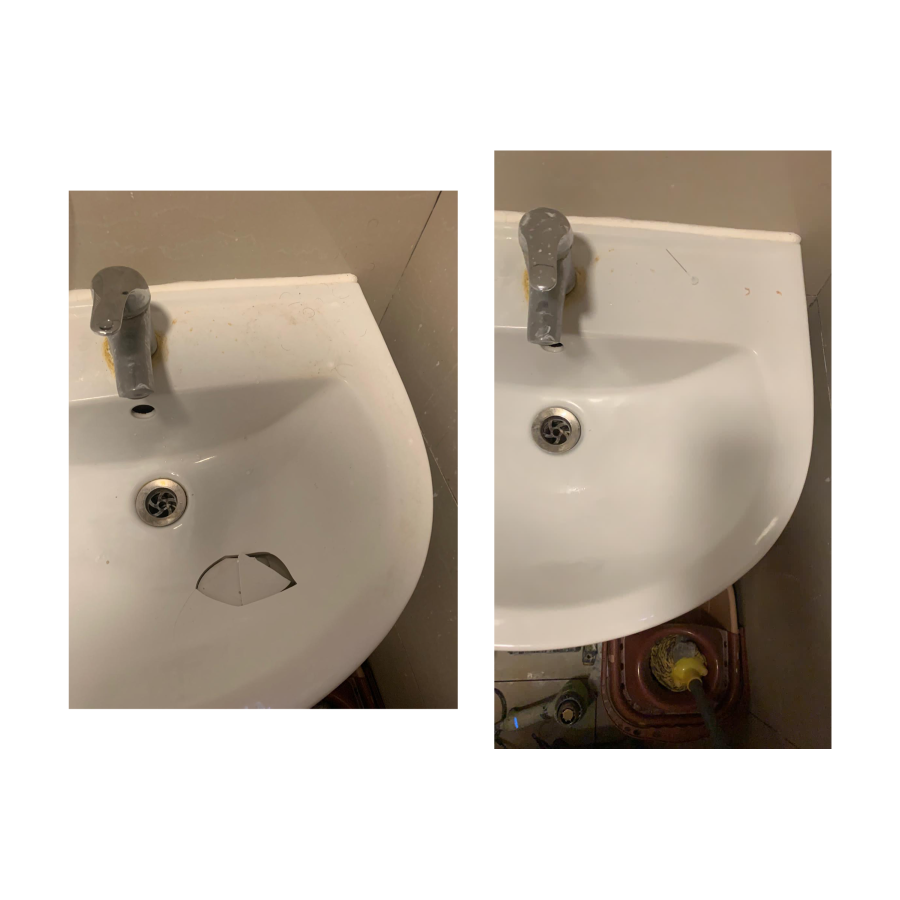 sink chip and crack repair