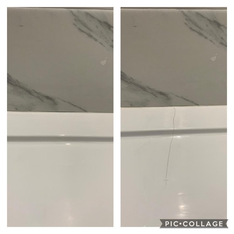 shower tray crack repair