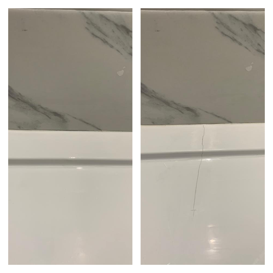 shower tray crack repair