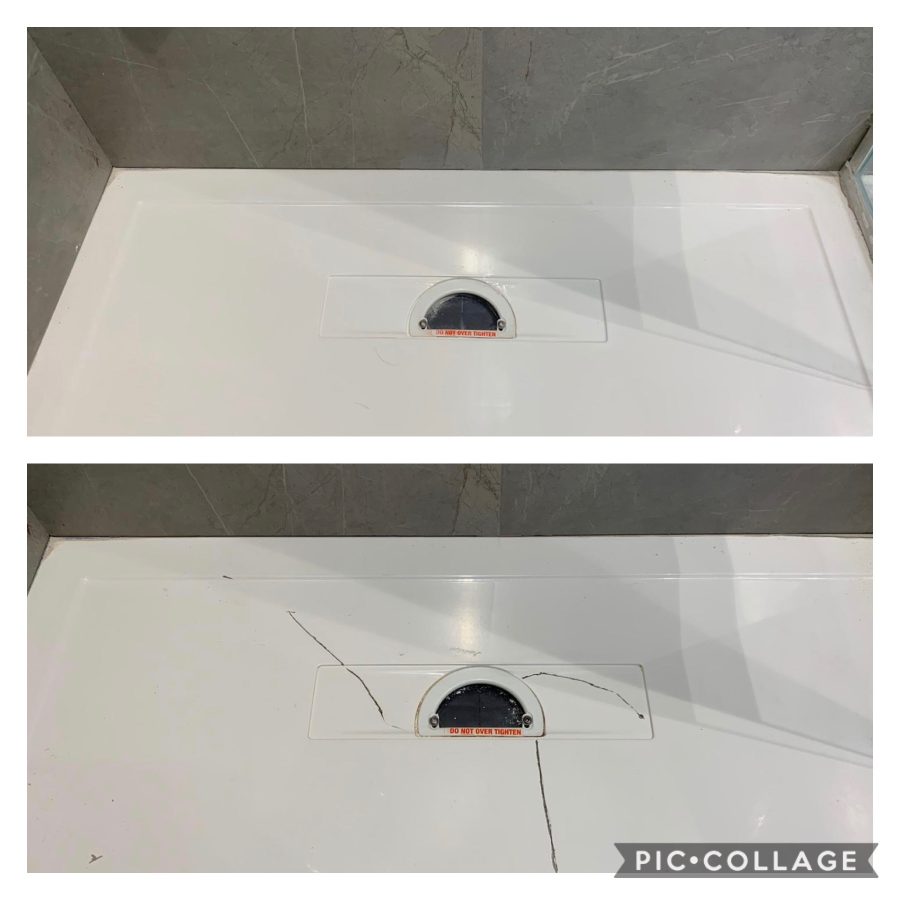 shower tray crack repair