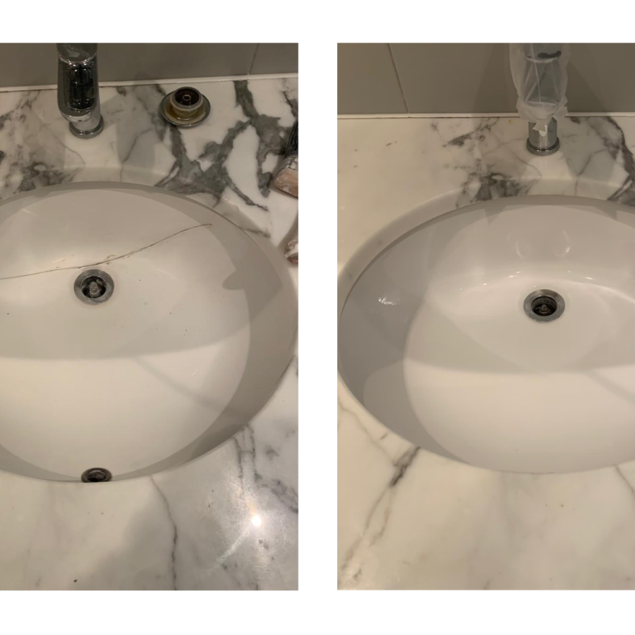 sink crack repair